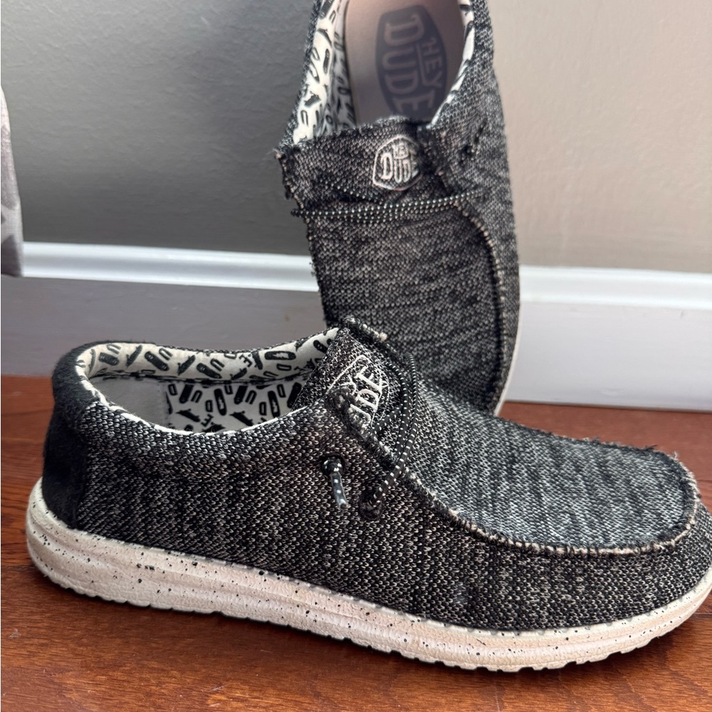 Hey Dude Men’s Slip-On Loafers in Charcoal Black
